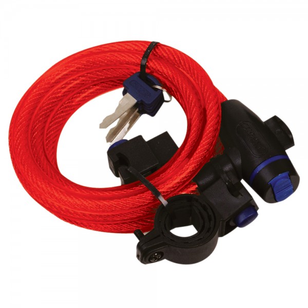 Oxford Red Cable lock 1.8m x 12mm